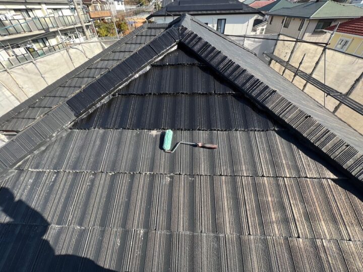 屋根/中塗り