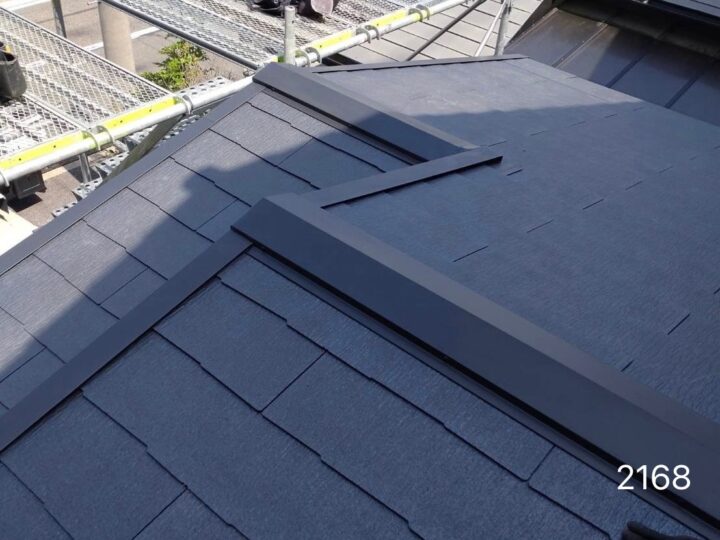 名古屋　守山区　屋根葺き替え工事　付帯部塗装工事　♤