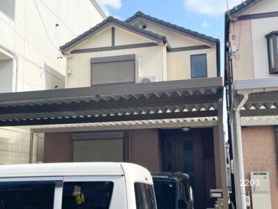 名古屋　守山区　外壁塗装工事　シーリング工事　付帯部塗装工事　♢