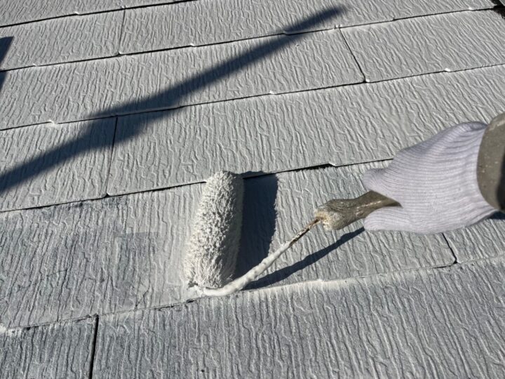 屋根/下塗り2回目