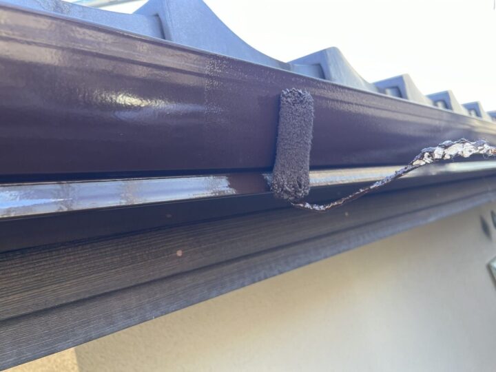 軒樋/上塗り