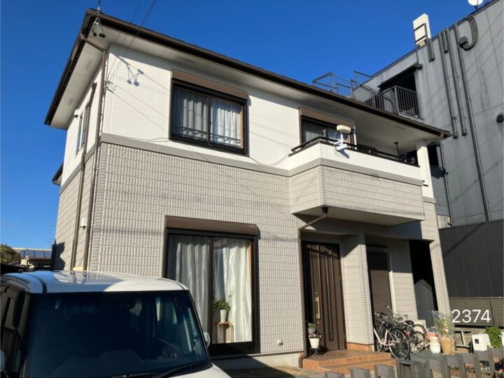 名古屋守山区　外壁塗装工事　屋根塗装工事　付帯部塗装工事　シーリング工事　防水工事♤