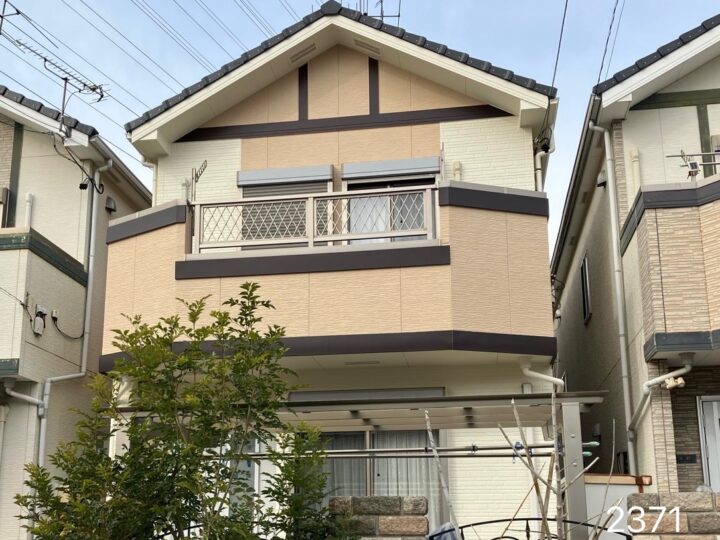 名古屋守山区　外壁塗装工事 付帯部塗装工事　シーリング工事♤