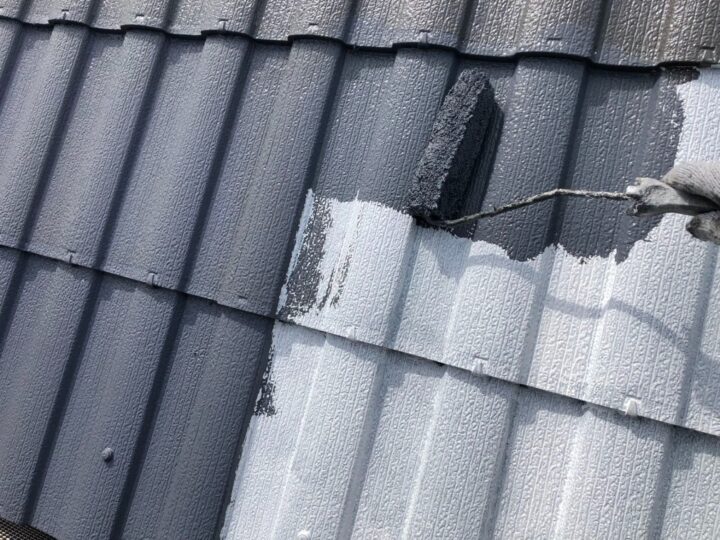 中塗り/中塗り材を塗布する工程です。