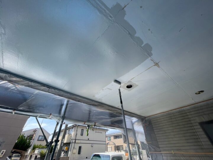 軒天/中塗り