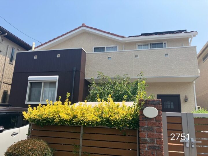 【名古屋市守山区】外壁デザイン塗装工事｜凹凸を活かした2色塗りで立体感と高級感を高めた外壁リフォーム